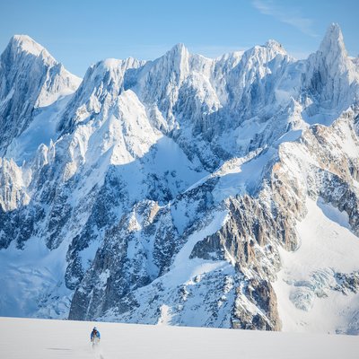 Une mer de neige et de glace